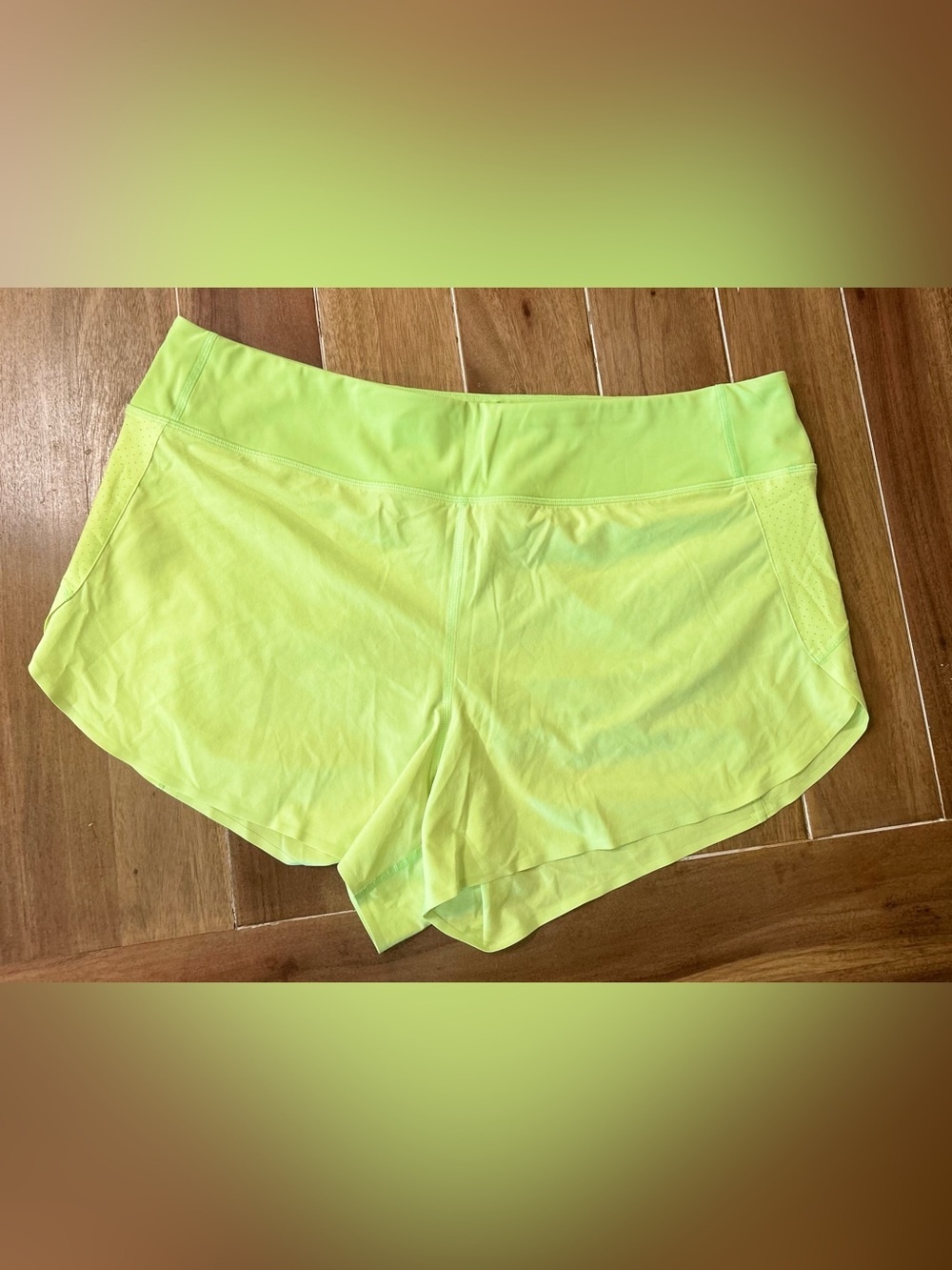 Neon Athleta Running Shorts. Xl.